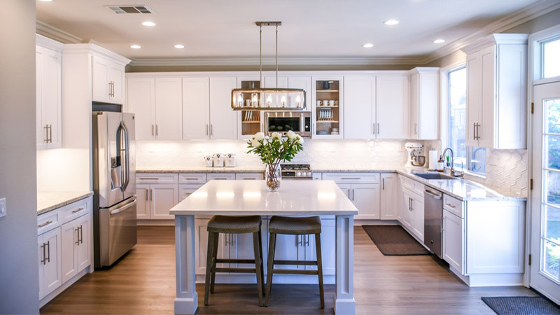 Kitchen design with natural light saving energy